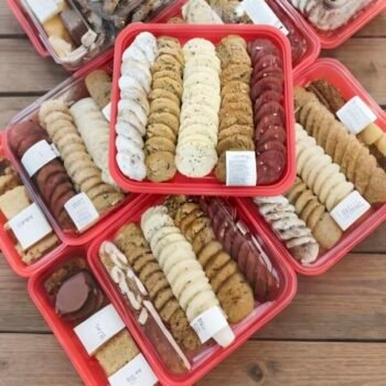 Assorted Cookies Gift Box, Handmade Multi-Flavor Cookie Combo Pack