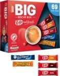 Nestlé Kitkat and Friends Big Biscuit Box | 69 x Chocolate Biscuit Bars - KitKat, Blue Riband, Toffee Crisp | Bulk Chocolate Box 1.357kg