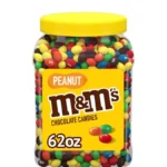 M&M’S Peanut Milk Chocolate Candy, 62 oz.