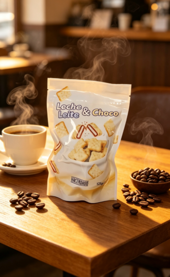 Hacendado Leche & Choco Galletas Rellenas de Chocolate con Leche (Pack de 6)